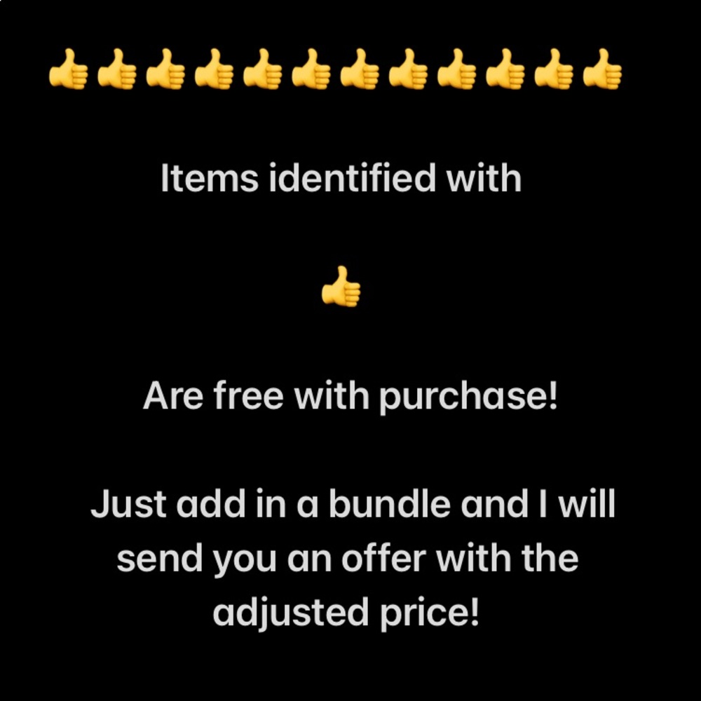 👍 free item with purchase!